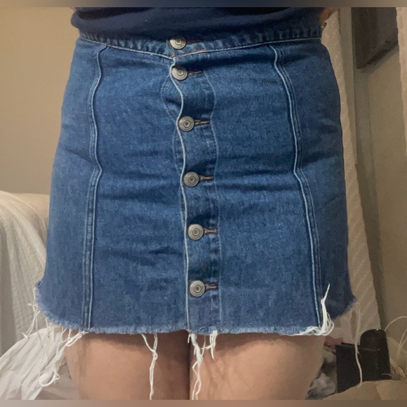 Aeropostale Button Up Denim Skirt - Picture 5 of 8